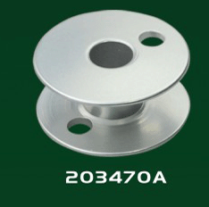 203470A- ALUMINIUM BOBBIN FOR DOUBLE NEEDLE SMALL HOOK 