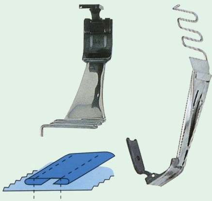 JZ 15509 AT112(F524) TAPE ATTACH FOLDER FEET DOUBLE NEEDLE
